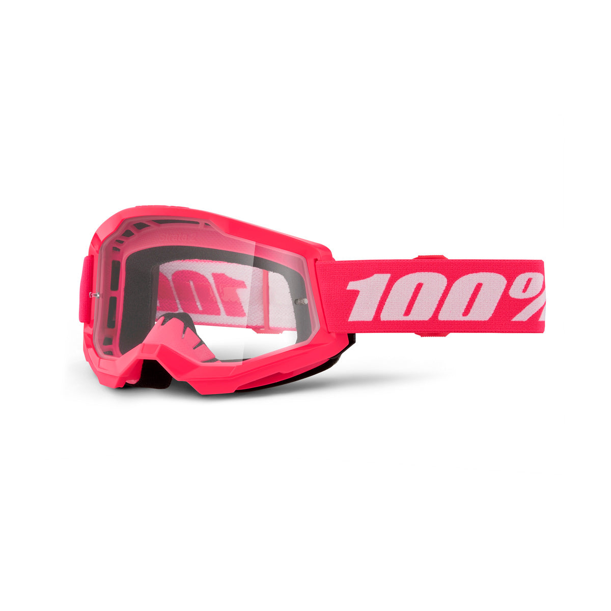 Goggles 100% Strata Pink - Mica Transparente